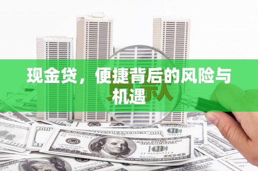 民乐现金贷，便捷背后的风险与机遇