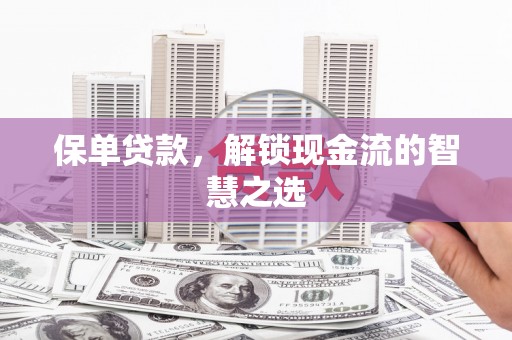 民乐保单贷款，解锁现金流的智慧之选